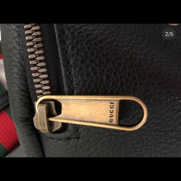 Authentic Gucci logo leather belt bag. - Picture 4 of 8